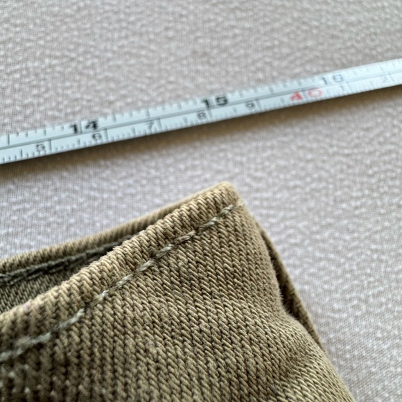 Hudson Army Green Kenzie Cut Off Jeans size 27 - Picture 6 of 7